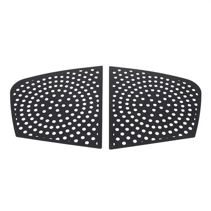 For Infiniti G25 G27 G37 2007-2013 Aluminum Alloy Car Rear Window Triangular Honeycomb Panel Cover Trim Sticker Car Accessories