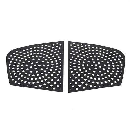 For Infiniti G25 G27 G37 2007-2013 Aluminum Alloy Car Rear Window Triangular Honeycomb Panel Cover Trim Sticker Car Accessories