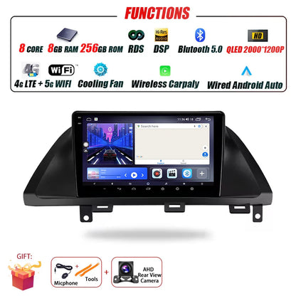 Car Radio For Honda Odyssey 2005 - 2010 Multimedia Stereo Video Player Navigation GPS Carplay 4G WIFI Android Auto 360 Camera BT