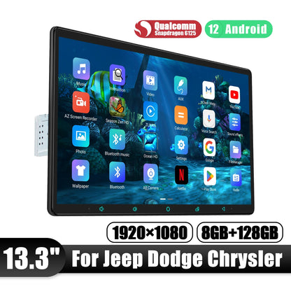 JOYING 15.1" 13.3" 11.6" 10.1"Android Car Radio Stereo Multimedia Player For Jeep Dodge Chrysler Car With Carplay Android Auto