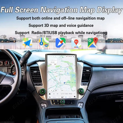Car Radio For Chevrolet Suburban Tahoe GMC Yukon 2014-2020 14.5 Inch Wireless Carplay GPS Navigation Multimedia Player Head unit
