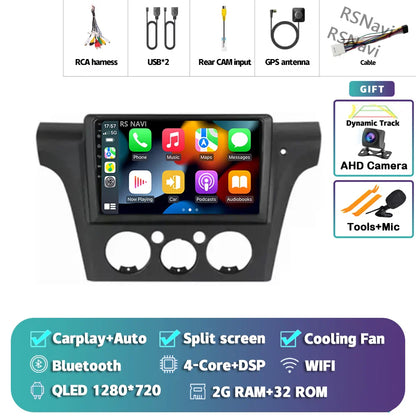 Android 14 Carplay Auto Car Radio Multimedia Player For Mitsubishi Airtrek Outlander 2001-2005 2din Autoradio Stereo Head Unit