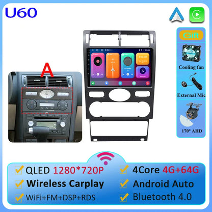Car Android 13  For Ford Mondeo 3 2000-2007 Car Radio Multimedia Video Player Navigation GPS No 2 din Dvd 4G WIFI Carplay Stereo