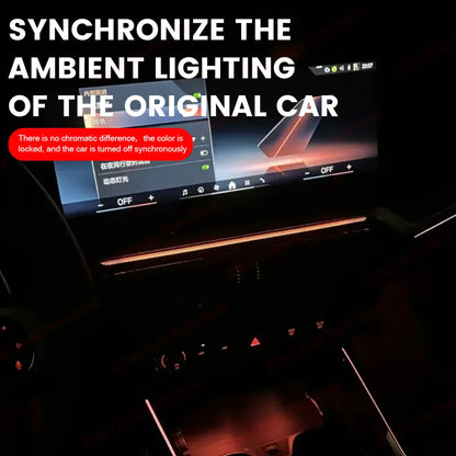 LED Vents For BMW 2023+ G20 G22 G80 G82 i3 i4 M3 M4 11 Colour Car Auto Center Console Air Outlet  Decorative Lamp Ambient Lights