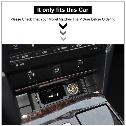 For Toyota Camry Car Charger Cigarette Lighter Splitter Sockets Modification Fast Cell Phone Charging Adapter Parts 2007-2018