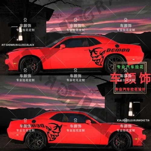 Car Vinyl Sticker FOR Dodge challenger charger body exterior decoration personalized custom Decals Decor Auto Accessories
