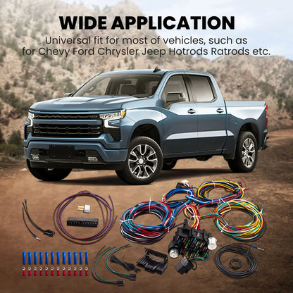 21 Circuit Wiring Harness Street Rod Rod Universal Wire Kit for CHEVY Kit new For Holden for Ford for GMC