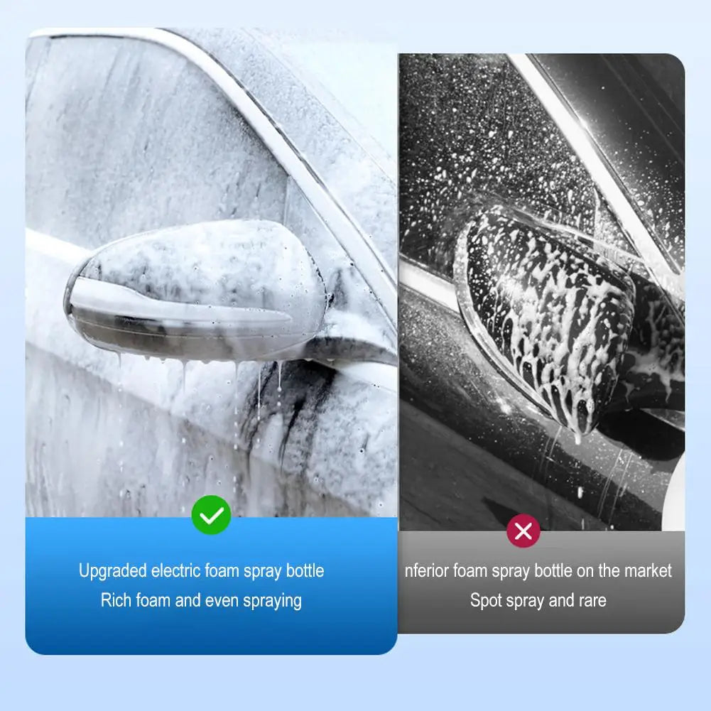 1.5L Electric Foam Sprayer Car Wash High Pressure Spray Can Foam Generator USB Rechargeable Fine Foam Efficient Car Cleaning power tools
