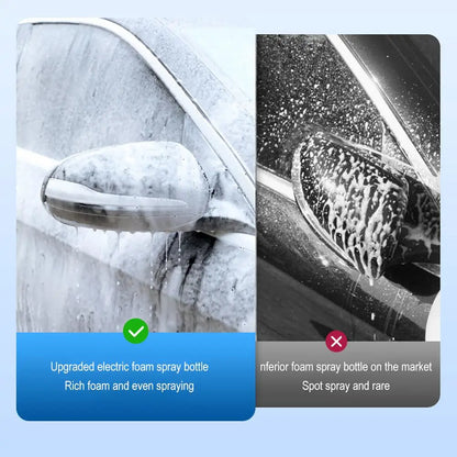 1.5L Electric Foam Sprayer Car Wash High Pressure Spray Can Foam Generator USB Rechargeable Fine Foam Efficient Car Cleaning power tools