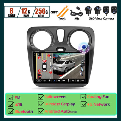 Carplay Android Auto Touch Screen For Renault Dokker For Lodgy Dacia 2012 - 2020 Automotive Multimedia Player Car Accessories
