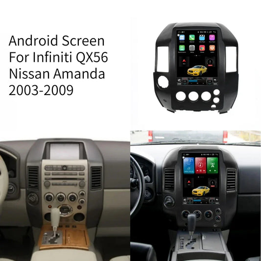 Car Radio Android For Infiniti QX56 Nissan Armada 2003-2009 GPS Navigation Video Player Stereo Multimedia Head Unit HD Screen