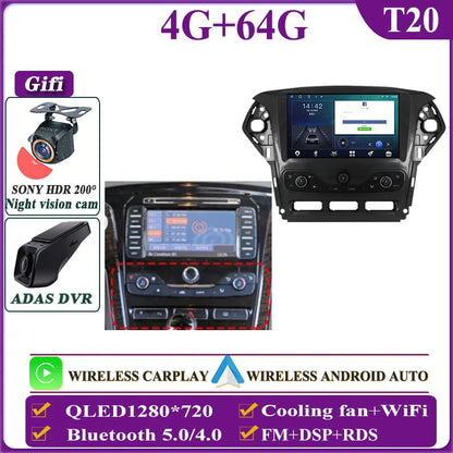 Autostereo 14 For Ford Mondeo MK4 2007-2014 Car Multimedia Video Player GPS Navigation Radio Android 13 Auto Carplay No 2Din DVD