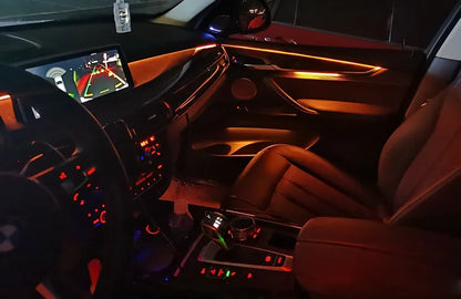 Automatic conversion Car interior door ambient light decorative lighting tuning car for BMW X5 X6 F15 F16  2014-2018