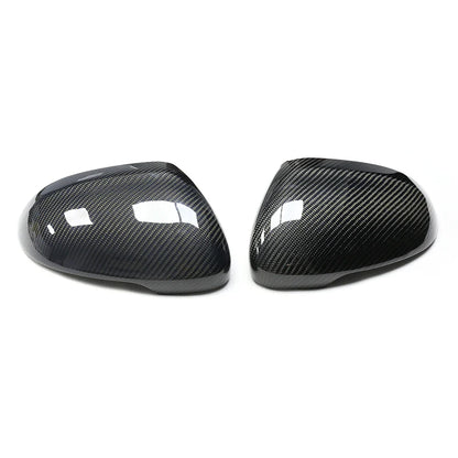 For Volkswagen VW 2015+ CC Passat B8 Real Carbon Fiber Side Rearview Mirror Cover Replacement GTI Lane assist R-Line Touring