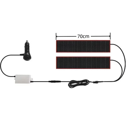 2 in 1 Large 24V LED Devil's Eye 200/150/120/80/70/60 cm Flexible Windshield Lamps 12V Car Interior Atmosphere Light Accessories