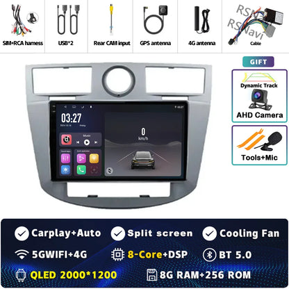 Android 14 Car Radio WiFi+4G For Chrysler Sebring Cirrus 2007 2008 2009 2010 GPS Navigation Auto wireless Carplay Player 2Din BT