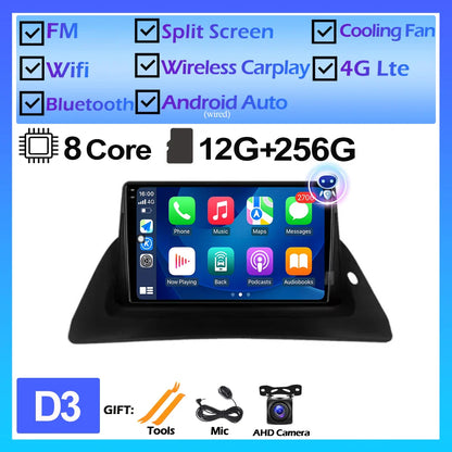 For Renault Kangoo 2015 2016 2017 2018 Android OS Car Multimedia GPS Player DSP Wireless Carplay Auto Stereo Car Radio DVD