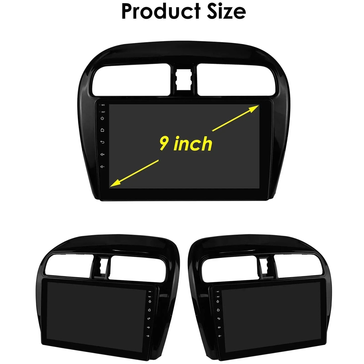 Hizpo Carplay 4G 360 Camera Android Car Radio for Mitsubishi Mirage 2012-2023 Space Star Dodge Attitude Video GPS 2din Autoradio