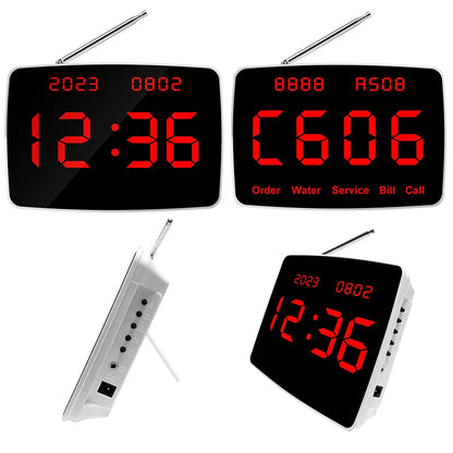 Wireless Waiter pager System Restaurant Smart Voice Broadcast 20 Call Buttons for Bar, Office, Cafe, and Customer Service Bell