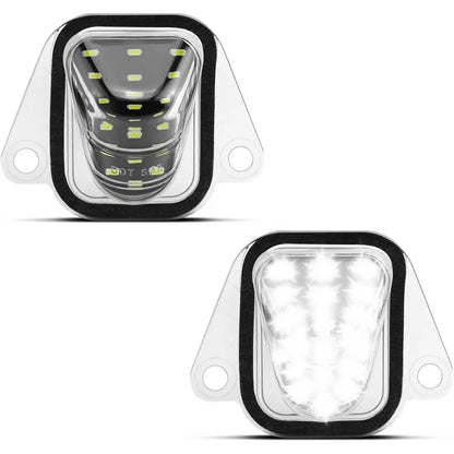 For Chevrolet Suburban Tahoe GMC Yukon XL Cadillac Escalade 2007-2014 White LED Number License Plate Lights Lamps
