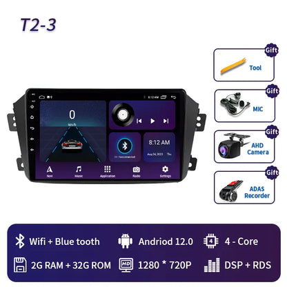 2 Din Android 13 Car Radio Player For Geely Emgrand X7 GX7 EX7 Autoradio Multimedia RDS Navigation GPS Carplay Stereo DVD DSP 4G