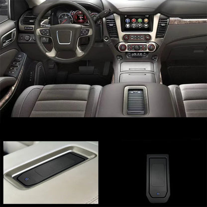 Car Wireless Mobile Phone Charger Center Console Storage QI 18W iPhone fast charge for GMSV HSV Chevrolet Silverado GMC Sierra