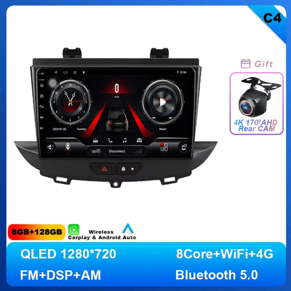 Android 14 Car Radio For Opel Grandland X crossland x 2016-2020 Multimedia Stereo Radio Video Player Carplay autoradio GPS 4G