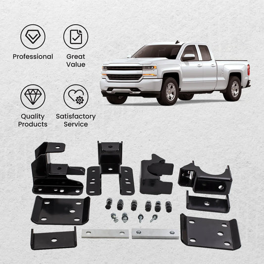 Rear Axle Drop Lowering Flip Kit for Chevrolet Silverado 1500 2WD 2007-2020