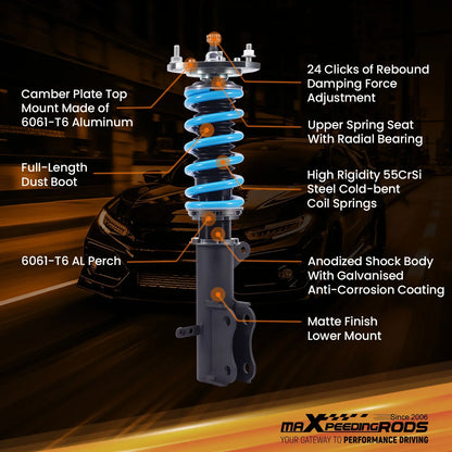 24 Levels Damper Coilover Struts Kit For Dodge Caliber 07-12 Jeep Compass 08-17