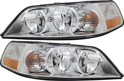 Compatible with Lincoln Town Car Headlight Lamp 2005 2006 2007 2008 2009 2010 2011 Halogen Passenger Right Side