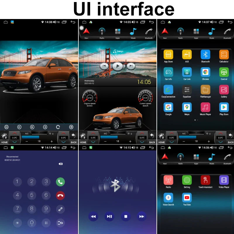 For Infiniti Q50 Q50L Q50S Q60 Q60S 2013 2015 2016 2017 2018 2019 Car Radio Multimedia Android Screen Wireless Carplay Head Unit