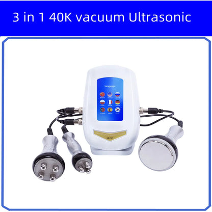 3 in 1 40K vacuum Ultrasonic Cavitation system Machine RF Face Lifting Device Eye Massager Weight Loss Machine fat burner