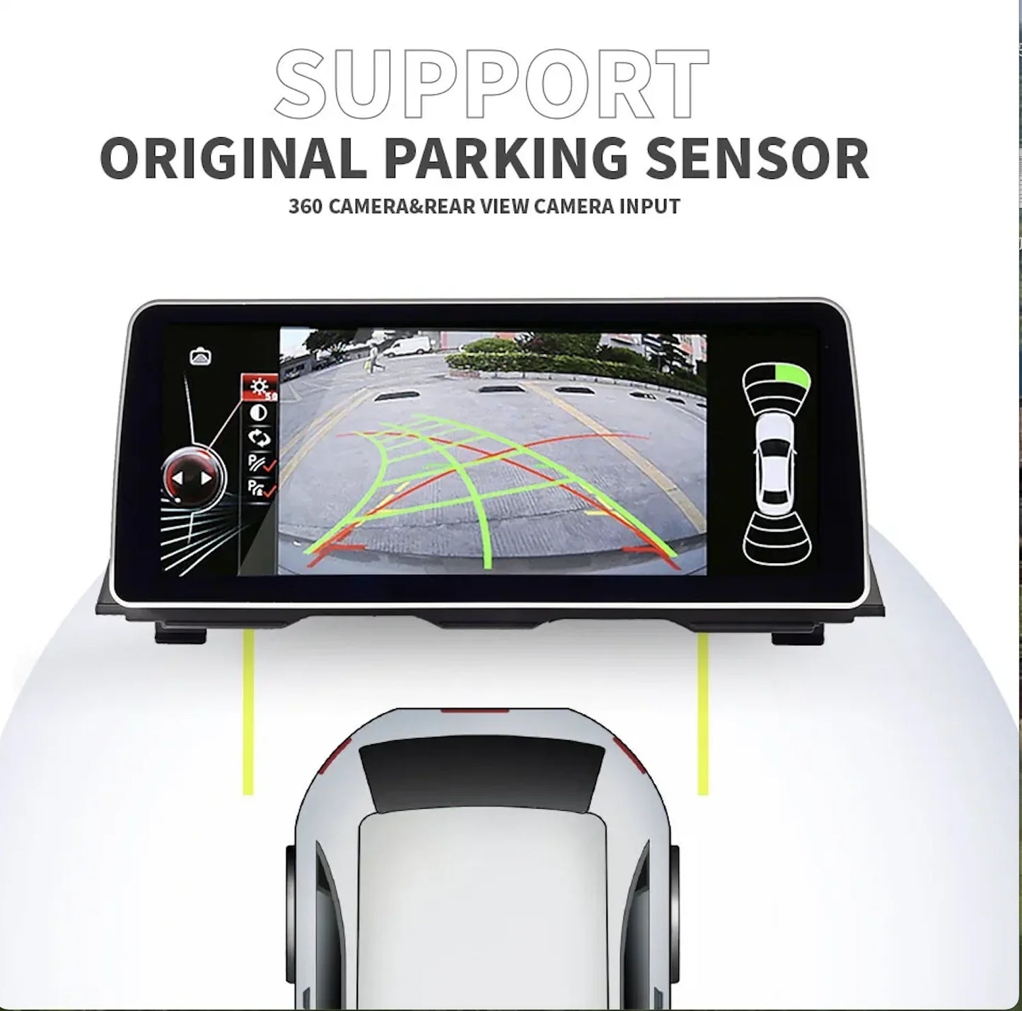 12.3" Wireless Carplay Android Auto Car Multimedia System radio Screen for BMW 5 Series F10 F11 F12 CIC NBT GPS Navi WIFI 4G