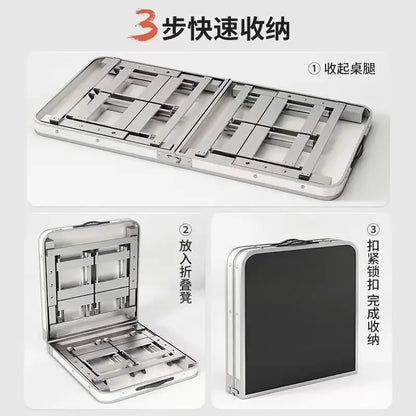 Outdoor Folding Table Camping Picnic Going Out Lifting Portable Chair Night Market Stall Simple Portable Travel Folding Table