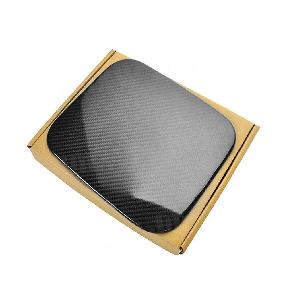 Carbon Fiber Outside Oil Filler Door Fuel Tank Cap Cover Decoration Parts for Infiniti Q50 2016-2022 Car Accessories