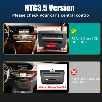 Wireless Carplay Android Auto for Mercedes Benz  S-Class / CL W221 2010-2012 NTG3.5 , Support Mirrorlink, Navigation, Camera