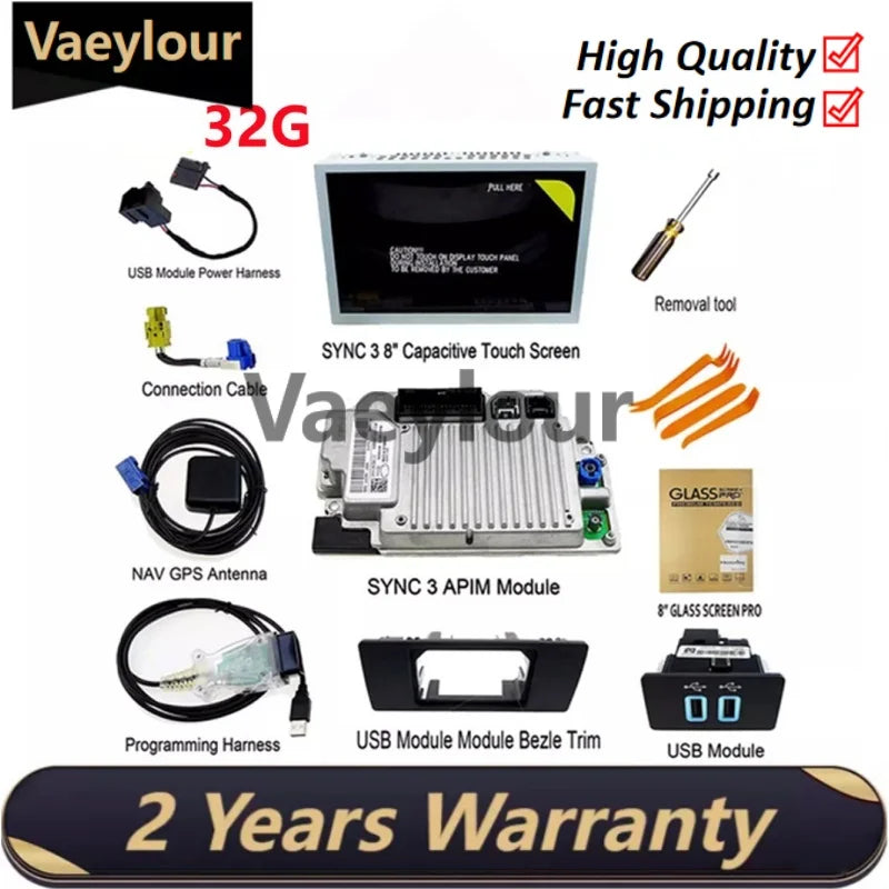 HC3T-14F014-BD Factory SYNC2 To SYNC3 Upgrade Kit APIM Module Antenna Carplay GPS Navigation Fit for Ford Lincoln Sync 3 New