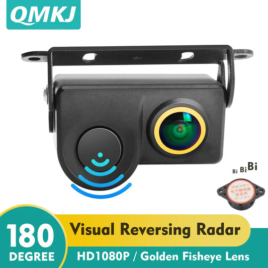 2 In 1 HD Video Night Vision Car Rear View Camera HD Clear Night Vision Radar Sensor Rearview Camera Car accessories