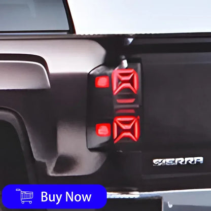 LED Car Taillights Assembly For GMC Sierra 2014-2018 Upgrade Highlight Flashing Signal Light Plug and Play Tools Accessories