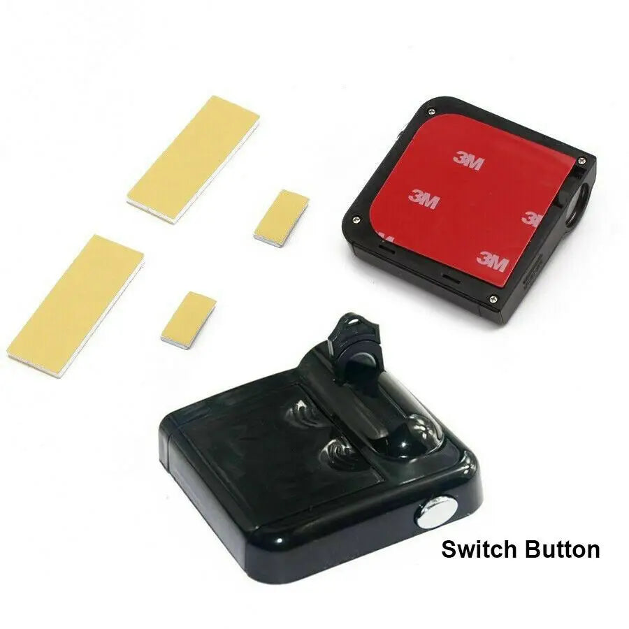 2x Your Customized Logo Car Door LED Light Wireless Sensor No Need Drilling Ghost Shadow Puddle Laser Projector Universal