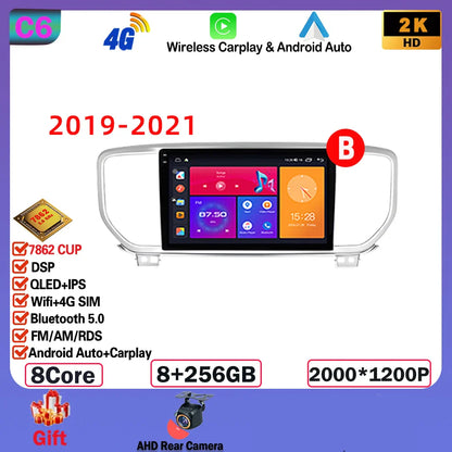 Android  For KIA Sportage 4 2016-2018 2019-2021 Multimedia Video Player Navigation GPS Stereo Wireless Carplay DSP WIFI NO 2DIN