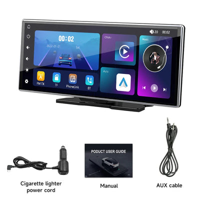 XUDA 11.26 Inch Portable Wireless CarPlay Screen Multimedia Video player Radio FM Compatible with Android Auto and Apple Carplay