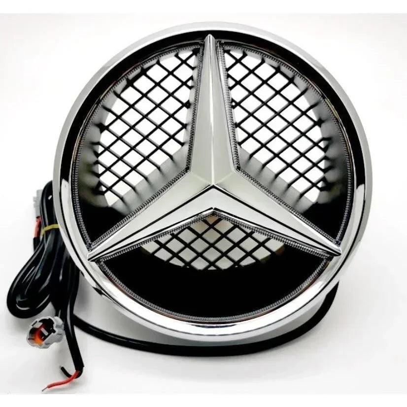 Car Front Grilled Star Emblem LED Illuminated Logo White Blue Red Light for Mercedes Benz W204 GLK220 GLK300 GLK350 GLK500 W245