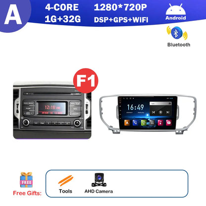 9 inch for KIA Sportage 4 QL 2016 2017 2018 Android Auto Navigation GPS Split Screen Wireless Carplay DSP Stereo Bluetooth WiFi