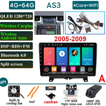 Car Radio Carplay For Land Rover Range Rover Sport 2005-2013 Navigation GPS Android Auto Multimedia Player 4G Wifi No 2din DVD