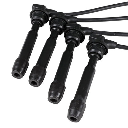 4PCS Spark Plug Wires For Hyundai Elantra Tiburon Tucson For Kia Spectra Spectra5 27501-23B70 27501-23A00 2750123A00 2750123B70