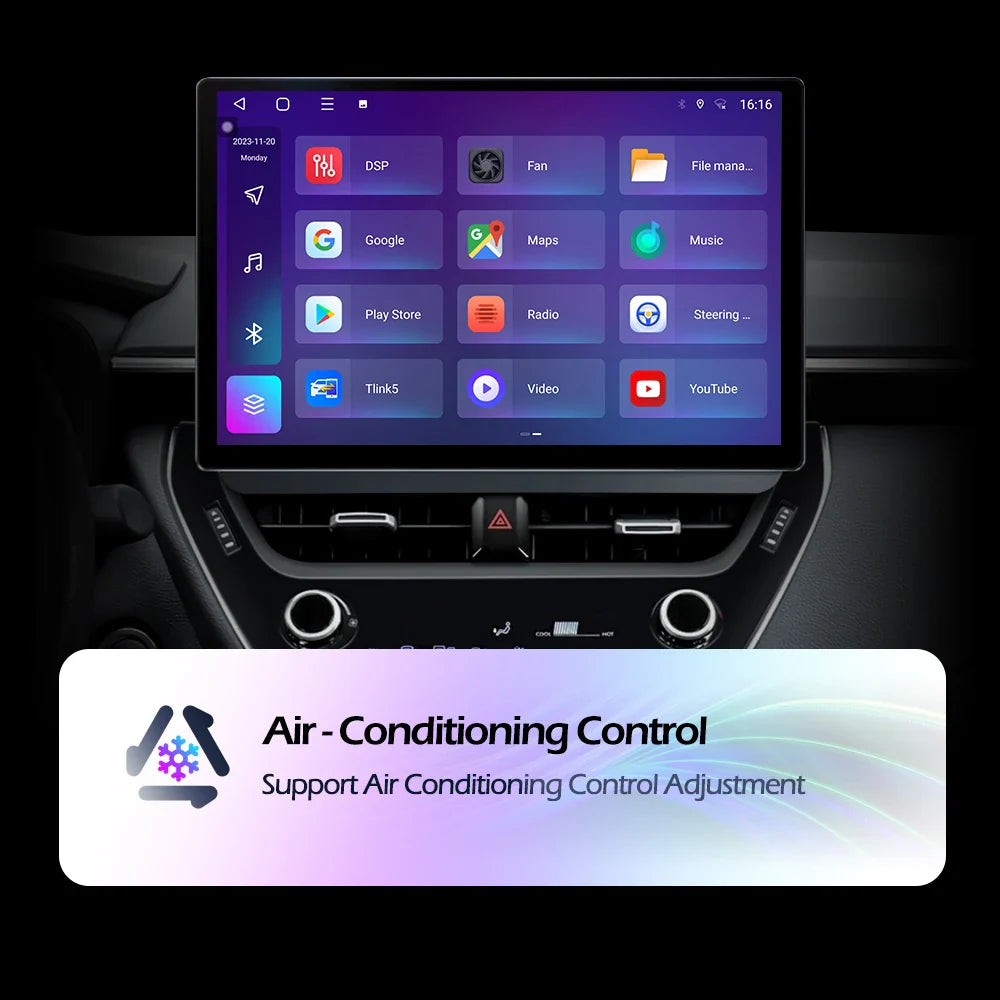 13.1Inch Android Auto Car Radio For Hyundai Rohens Genesis 2008 - 2013 Multimedia Player GPS Navigation BT Carplay 4G Wifi