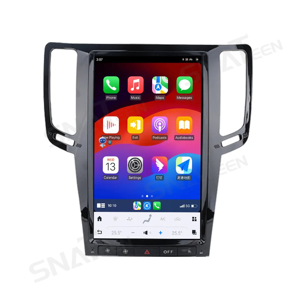 13.6" Android 13 CarPlay Car Radio For Infiniti G25 G35 G37 2010-2013 Touch Screen Multiedia Player GPS Navigation 4G WIFI DSP