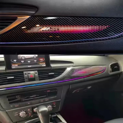 20 in 1 Ambient Lighting Car Kit For Audi A6 RS6 2012-2018 Hidden Built-in Light Strip Dashboard Door Decoration Atmosphere Lamp