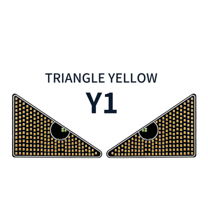 Car Windshield Eyes Animated LED Lamp Dynamic Devil Eye Light Triangle and Semicircle Funny Eye Light Universal 11 Model